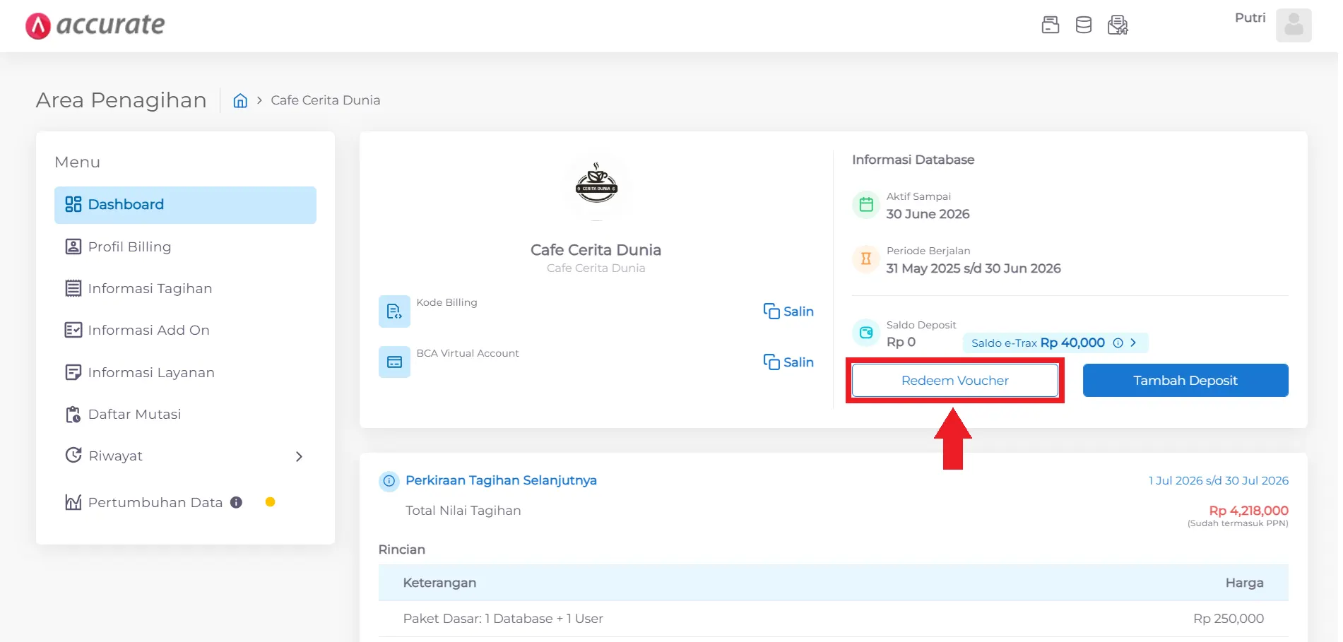 Cara memakai voucher cashback